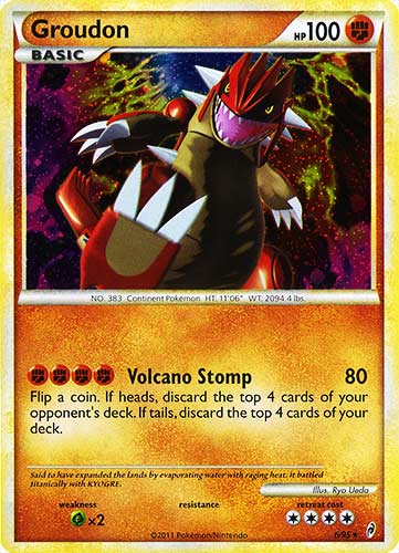 06 / 95 Groudon rara foil (EN) -NEAR MINT-