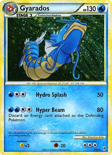 07 / 95 Gyarados rara foil (EN) -NEAR MINT-