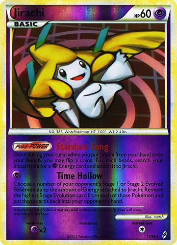 11 / 95 Jirachi rara foil reverse (EN)  -PLAYED-