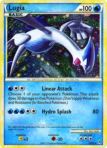15 / 95 Lugia rara foil (EN) -NEAR MINT-