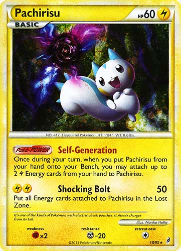 18 / 95 Pachirisu rara foil (EN) -NEAR MINT-
