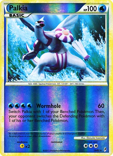 19 / 95 Palkia rara foil reverse (EN) -NEAR MINT-