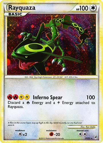 20 / 95 Rayquaza rara foil (EN) -NEAR MINT-