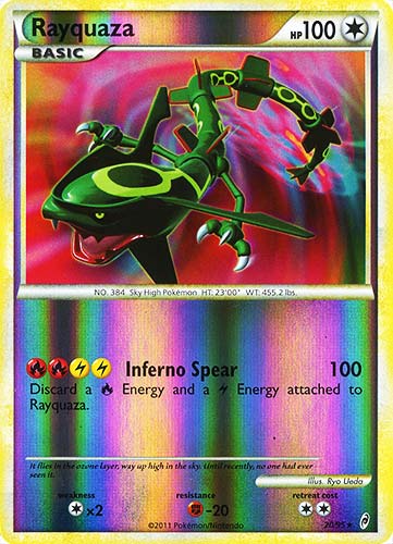 20 / 95 Rayquaza rara foil reverse (EN) -NEAR MINT-