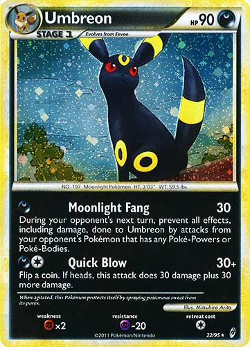 22 / 95 Umbreon rara foil (EN) -NEAR MINT-