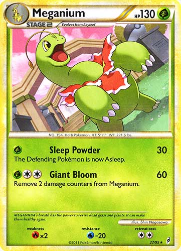 27 / 95 Meganium rara (EN) -NEAR MINT-