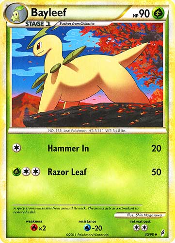 40 / 95 Bayleef non comune (EN) -NEAR MINT-