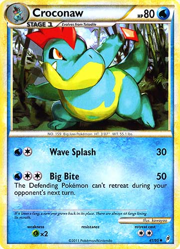 41 / 95 Croconaw non comune (EN) -NEAR MINT-