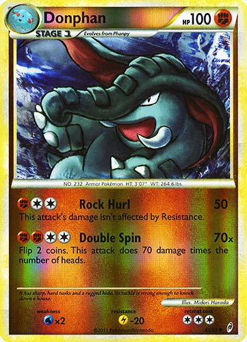 42 / 95 Donphan non comune foil reverse (EN) -NEAR MINT-