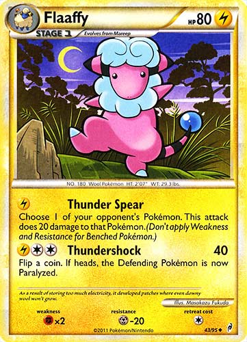 43 / 95 Flaaffy non comune (EN) -NEAR MINT-