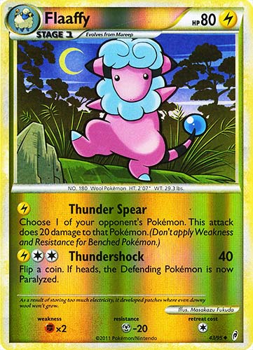43 / 95 Flaaffy non comune foil reverse (EN) -NEAR MINT-