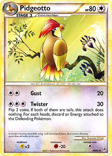 48 / 95 Pidgeotto non comune (EN) -NEAR MINT-