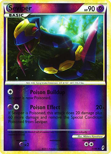 51 / 95 Seviper non comune foil reverse (EN) -NEAR MINT-