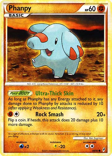 66 / 95 Phanpy comune (EN) -NEAR MINT-