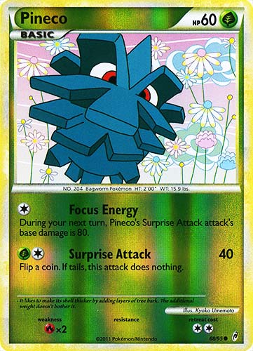 68 / 95 Pineco comune foil reverse (EN) -NEAR MINT-