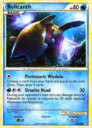 69 / 95 Relicanth comune (EN) -NEAR MINT-