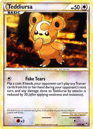 73 / 95 Teddiursa comune (EN) -NEAR MINT-