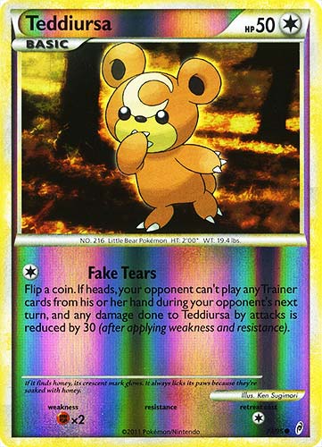 73 / 95 Teddiursa comune foil reverse (EN) -NEAR MINT-