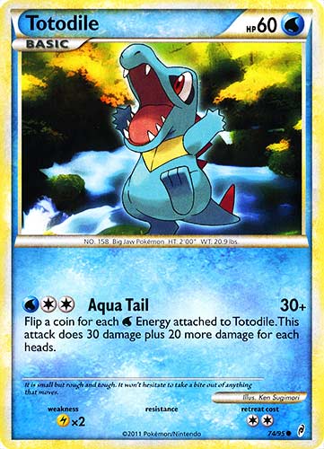 74 / 95 Totodile comune (EN) -NEAR MINT-