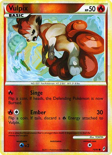 75 / 95 Vulpix comune foil reverse (EN) -NEAR MINT-