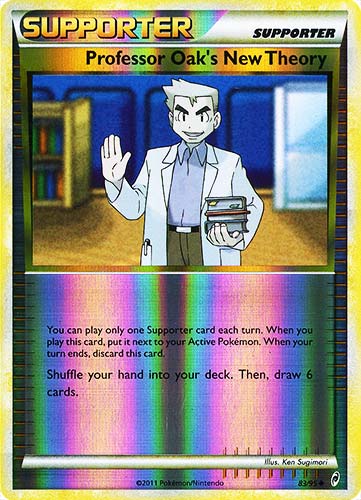 83 / 95 Professor Oak's New Theory non comune foil reverse (EN) -NEAR MINT-