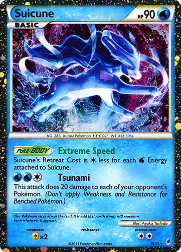 SL11 Suicune rara prime foil (EN) -NEAR MINT-