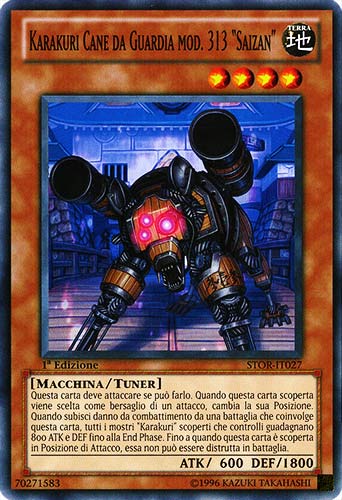 STOR-IT027 Karakuri Cane da Guardia Mod. 313 'Saizan' comune 1a Edizione (IT)  -GOOD-