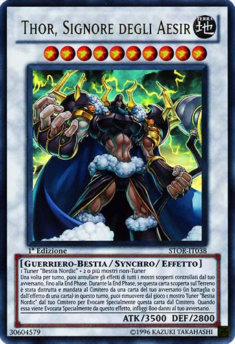 STOR-IT038 Thor, Signore degli Aesir ultra rara 1a Edizione (IT) -NEAR MINT-