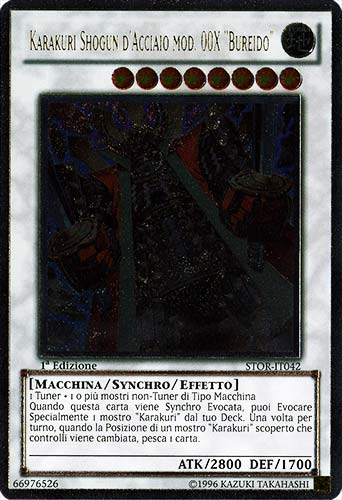 STOR-IT042 Karakuri Shogun d'Acciaio Mod. 00X 'Bureido' rara ultimate 1a Edizione (IT) -NEAR MINT-