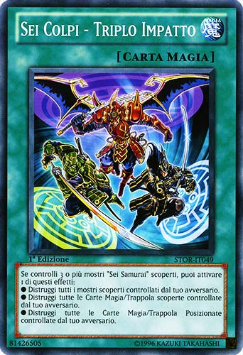 STOR-IT049 Sei Colpi-Triplo Impatto comune 1a Edizione (IT) -NEAR MINT-