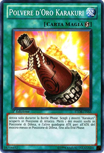 STOR-IT053 Polvere d'Oro Karakuri comune 1a Edizione (IT) -NEAR MINT-