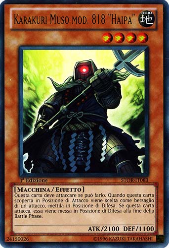 STOR-IT083 Karakuri Muso Mod. 818 'Haipa' ultra rara 1a Edizione (IT) -NEAR MINT-