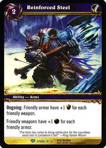 Reinforced Steel non comune foil (EN) -NEAR MINT-