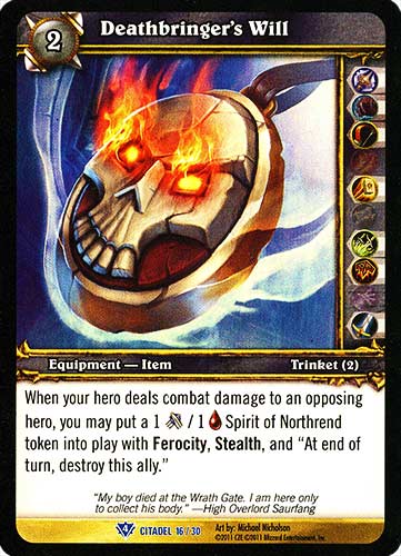 Deathbringer's Will rara foil (EN) -NEAR MINT-