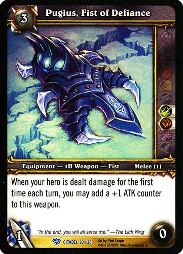Pugius, Fist of Defiance rara foil (EN) -NEAR MINT-