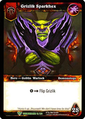 WORLDBREAKER 012 / 270 Grizlik Sparkhex non comune (EN) -NEAR MINT-