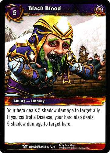 WORLDBREAKER 023 / 270 Black Blood comune (EN) -NEAR MINT-