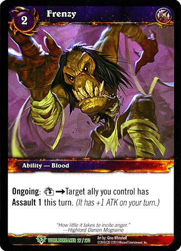 WORLDBREAKER 027 / 270 Frenzy non comune (EN) -NEAR MINT-