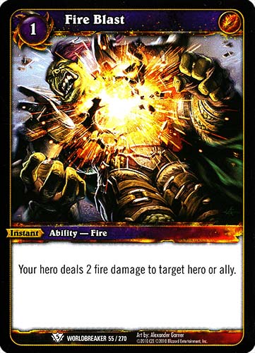 WORLDBREAKER 055 / 270 Fire Blast comune (EN) -NEAR MINT-