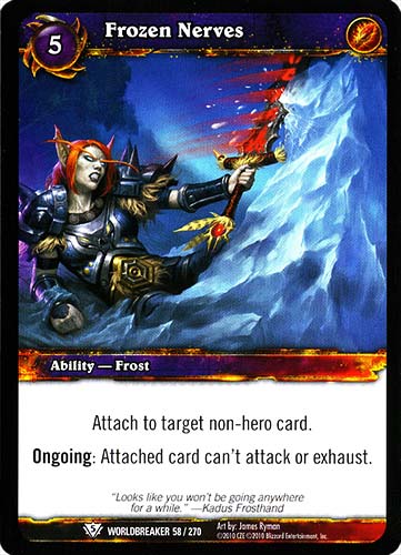 WORLDBREAKER 058 / 270 Frozen Nerves comune (EN) -NEAR MINT-