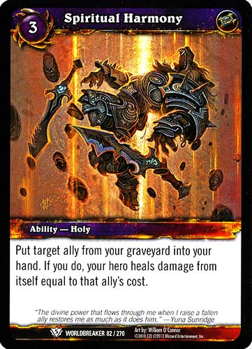 WORLDBREAKER 082 / 270 Spiritual Harmony comune (EN) -NEAR MINT-