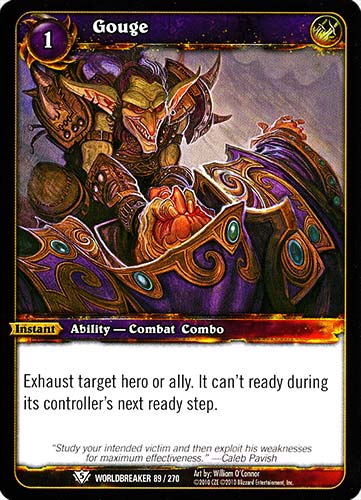 WORLDBREAKER 089 / 270 Gouge comune (EN) -NEAR MINT-