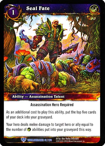 WORLDBREAKER 091 / 270 Seal Fate rara (EN) -NEAR MINT-