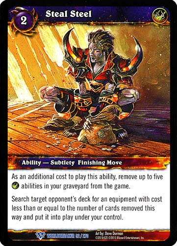 WORLDBREAKER 092 / 270 Steal Steel rara (EN) -NEAR MINT-