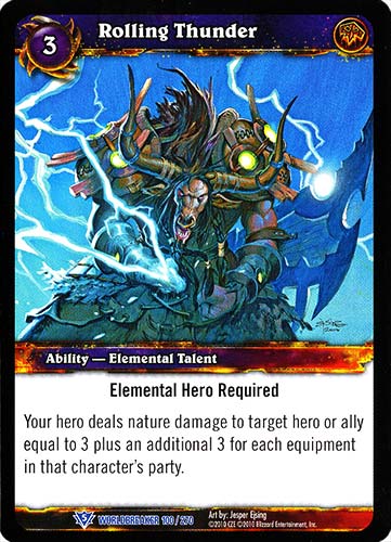 WORLDBREAKER 100 / 270 Rolling Thunder rara (EN) -NEAR MINT-