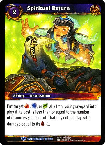 WORLDBREAKER 101 / 270 Spiritual Return rara (EN) -NEAR MINT-