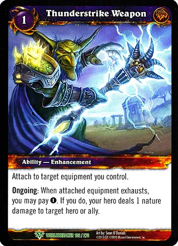 WORLDBREAKER 102 / 270 Thunderstrike Weapon non comune (EN) -NEAR MINT-