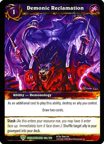 WORLDBREAKER 103 / 270 Demonic Reclamation non comune (EN) -NEAR MINT-