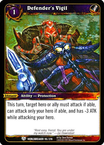 WORLDBREAKER 115 / 270 Defender's Vigil comune (EN) -NEAR MINT-