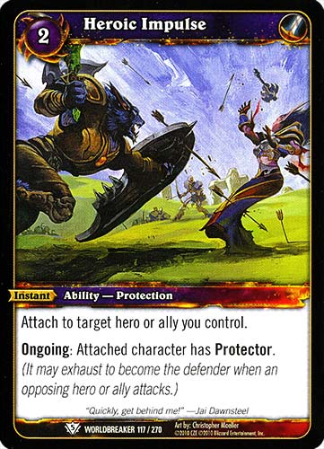 WORLDBREAKER 117 / 270 Heroic Impulse comune (EN) -NEAR MINT-